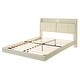 preview thumbnail 5 of 8, Queen Size Floating Platform Bed with Storage, Night Light and USB Charger