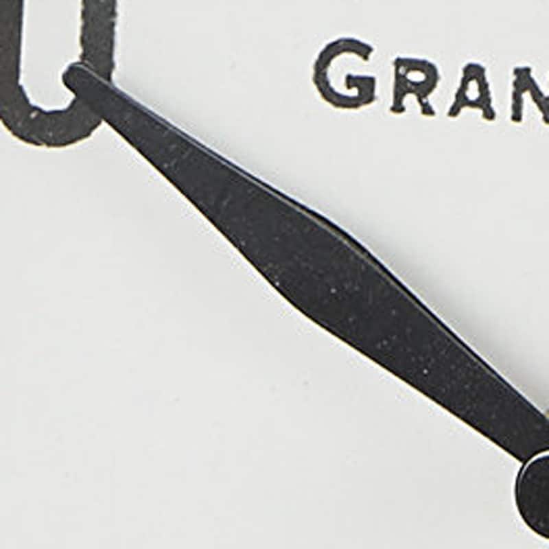 HomeRoots 9" White Iron Square Table Clock - 8.00 in. x 8.75 in. x 2.75 in.