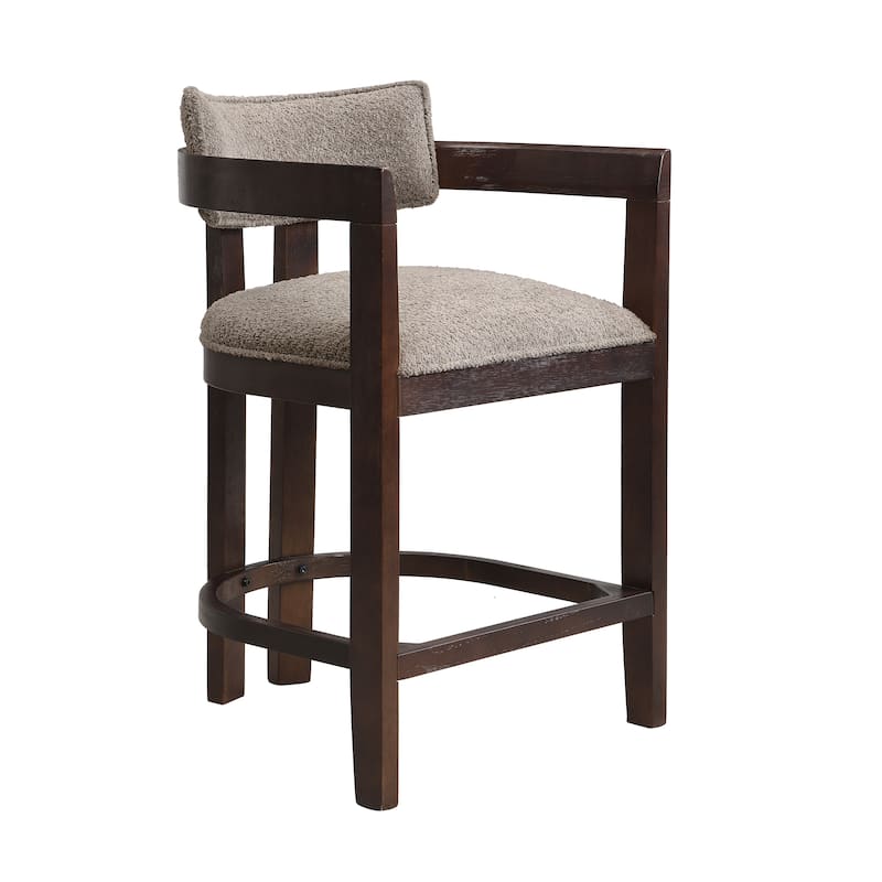 Maribel Upholstered Counter Stools Bar Stools (Set of 2) by Christopher Knight Home