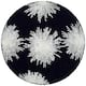 SAFAVIEH Handmade Soho Miyase Modern Burst New Zealand Wool Rug - 8' x 8' Round - Black/White