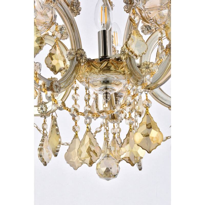 Fleur Illumination Collection Pendant D:20in H:25in Lt:6 Gold Finish