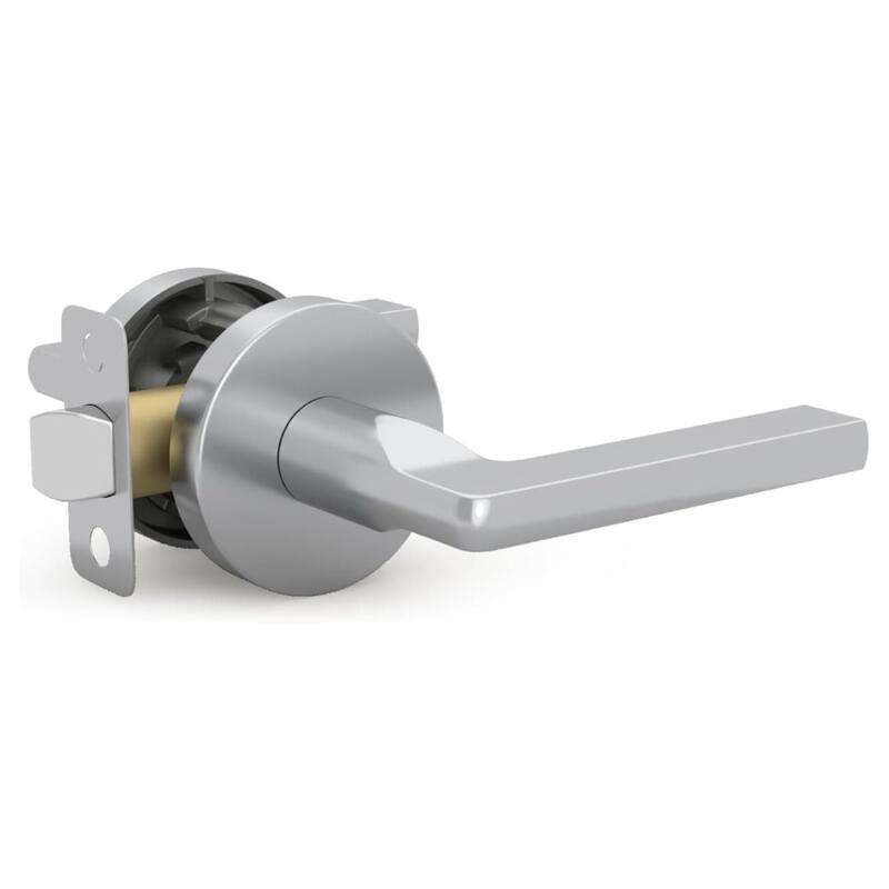 Mega Handles RALPH Round Passage Door Lever–Reversible Keyless Door Lock for Hallway, Closet, or Bathroom Handle for Left/Right - Polished Chrome