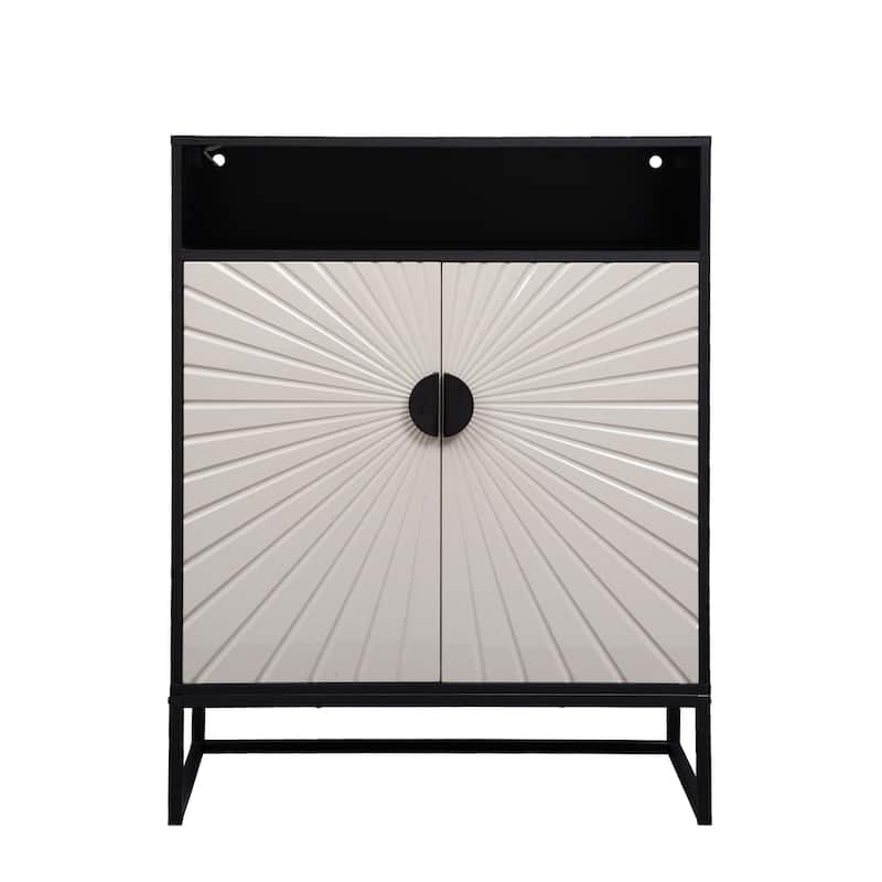 12 Pairs Shoe Storage Cabinet with Adjustable Shelves