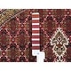 preview thumbnail 4 of 6, Shahbanu Rugs Wool And Silk Fish Medallion Design Tabriz Mahi Red Hand Knotted Oriental Round Rug (6'6" x 6'7") - 6'6" x 6'7"