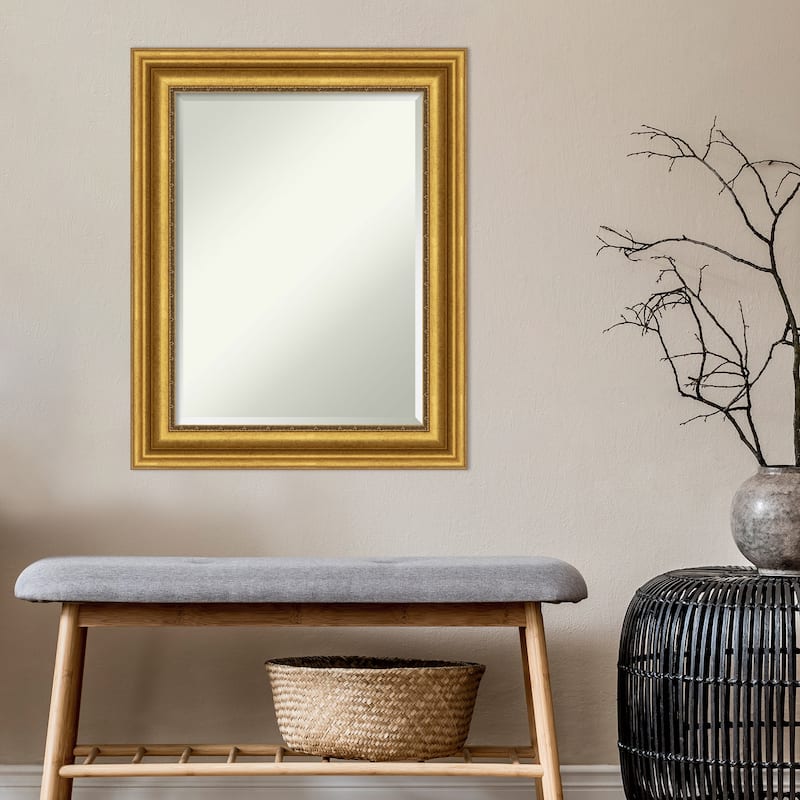 Beveled Wall Mirror - Parlor Gold Frame - Parlor Gold
