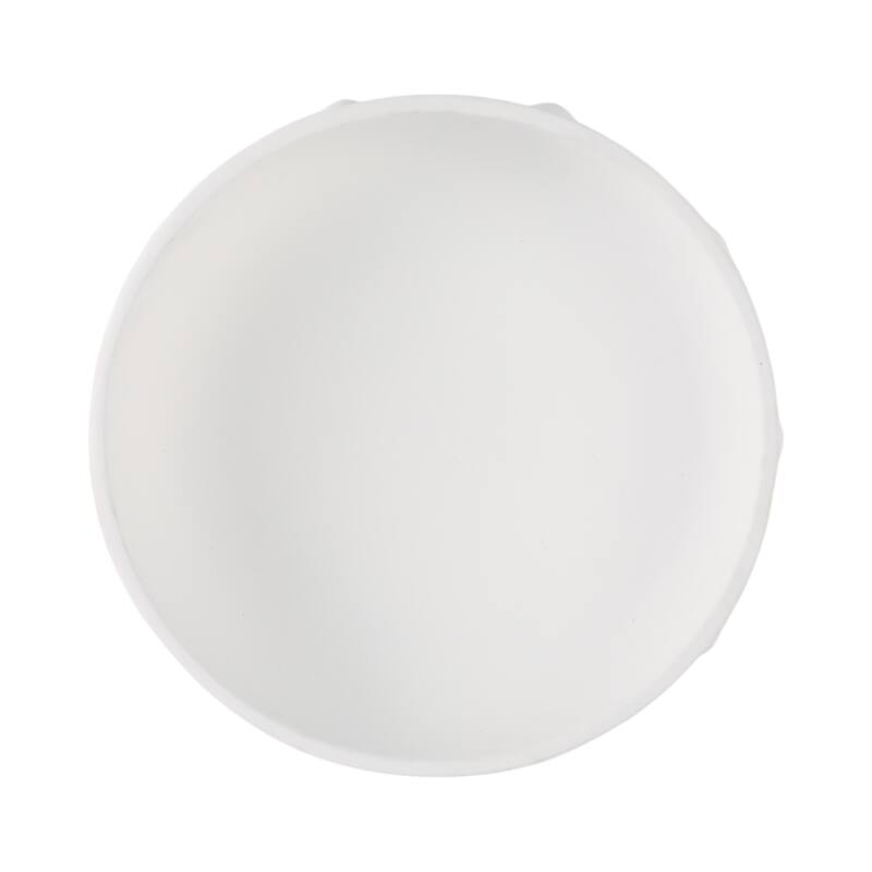 Pottery Clay Bowl Raised Dot-Textured Accents for Home - 14" White - 14" x 14" x 3.75"