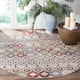 SAFAVIEH Amsterdam Bridget Moroccan Boho Rug - 8' x 8' Round - Light Grey/Multi