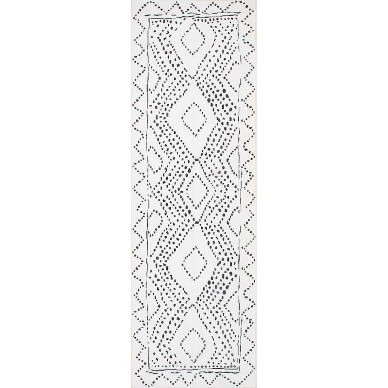 Nuloom Mila SpinClean Machine Washable Diamond Trellis Area Rug
