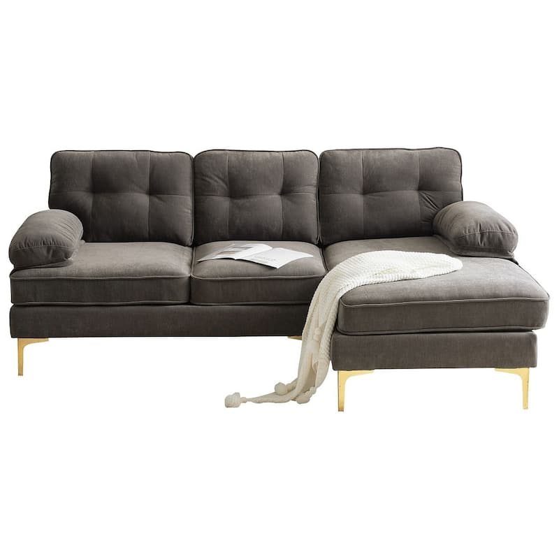 L-Shaped 3-Seat Indoor Modular Sofa