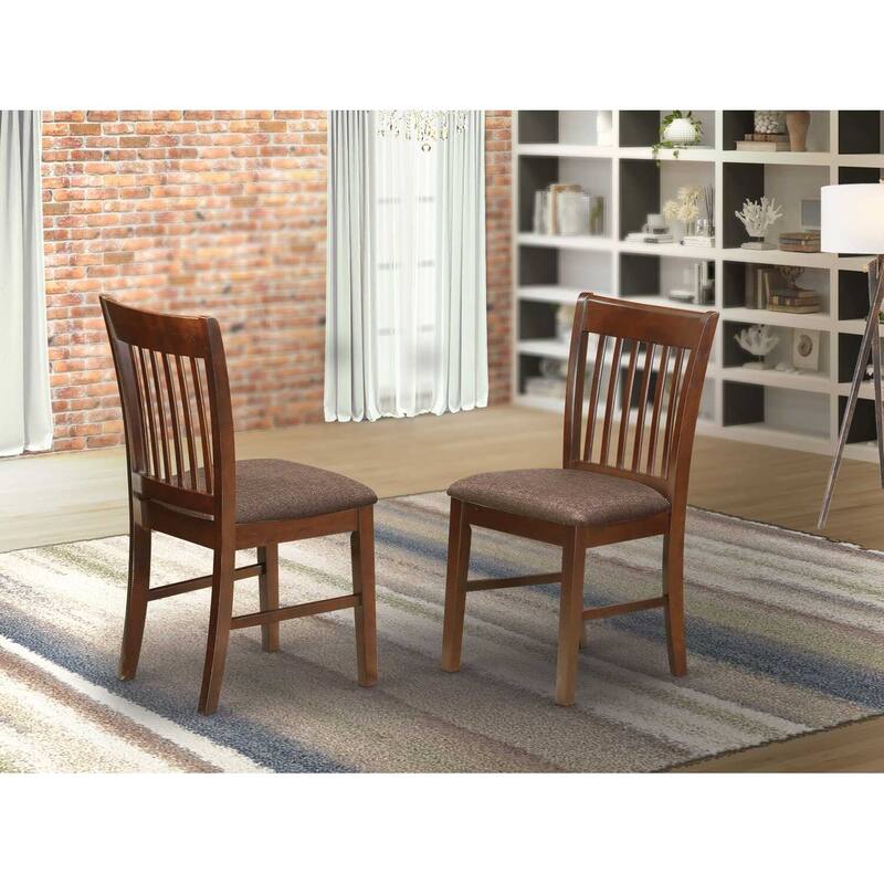 Dining Chair with Oak Finish Wood Seat - Comfortable Solid Frame Seating, 19W x 18D x 35H - 17