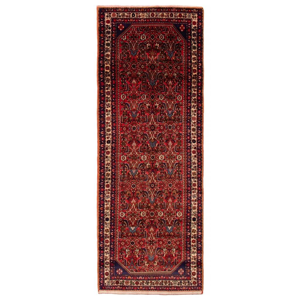 ECARPETGALLERY Hand-knotted Andelz Red Wool Rug - 3'8 x 9'6