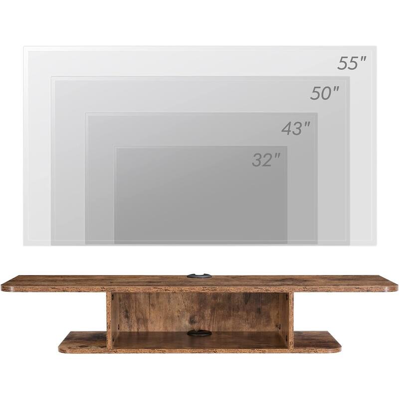 Floating Entertainment Shelf Under TV
