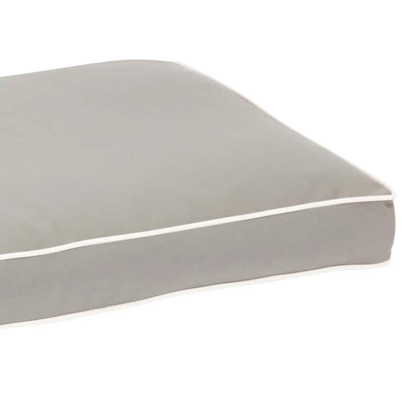 Kokomo Sunbrella Teak Lounge Chair Cushion Set - 23.5" x 23" x 5" - Charcoal/Natural
