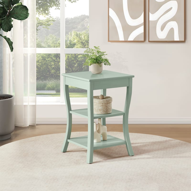 Golden Side Square Table