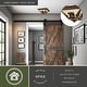 preview thumbnail 2 of 9, Bozeman 14-in W Bronze Rustic Bear Flush Mount Ceiling Light Fixture - 14-in W x 5.75-in H x 14-in D