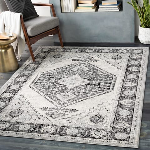The Curated Nomad Lexing Vintage Persian Medallion Area Rug