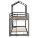 preview thumbnail 19 of 36, Twin Over Twin Bunk Bed with Roof, Window, Guardrail & Ladder