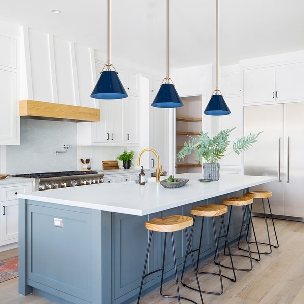 Blue pendant lights hot sale for kitchen island