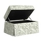 preview thumbnail 72 of 152, Rectangle Chenille Upholstered Storage Ottoman