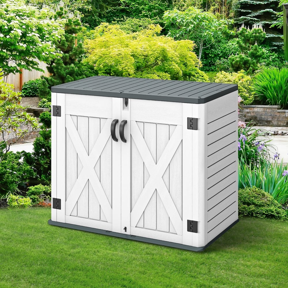 4.25 ft. W x 2.4 ft. D Resin Storage Shed