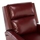 preview thumbnail 13 of 100, Echidna Transitional Genuine Leather Swivel Rocker Nursery Chair with Nailhead Trim by HULALA HOME