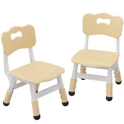3 Level Height Adjustable Toddler Chair for Age 2-8,Set of 2