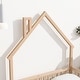 preview thumbnail 5 of 7, Full Size Montessori Floor Bed with House-Shaped Headboard & Fence