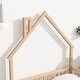 preview thumbnail 41 of 52, Montessori Floor Bed with Fence and Door, House-Shaped Headboard Floor Bed, Wooden Kids Bed Frame for Boys Girls, Twin/Full Size