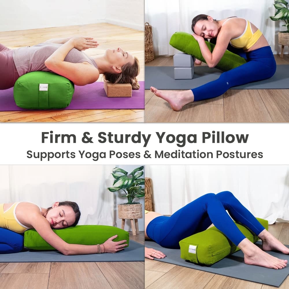 Sol Living Rectangular Yoga Bolster Meditation Cushion - Cotton