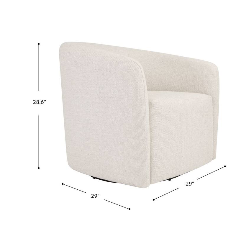 HomePop Nora Upholstered Swivel Accent Chair