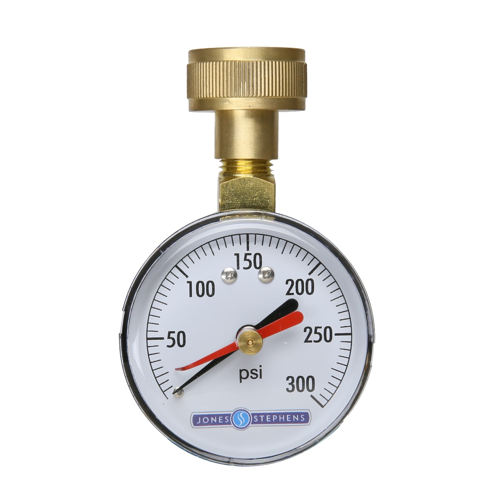Jones Stephens J66301 2-1/2" 300 PSI Water Test Gauge with Memory