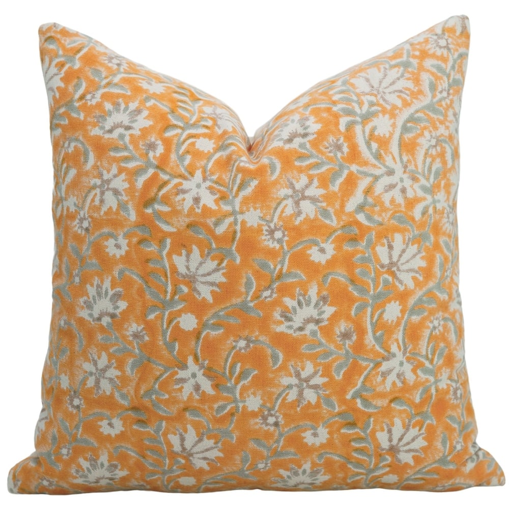 Fabdivine Cotton Yellow Pillow Cover Farmhouse Fall Décor Home Accent
