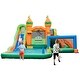 preview thumbnail 3 of 7, Multicolor 750W Blower Kids Inflatable Water Slide with Soccer Gate Ideal for Outdoor Play - 186" x 173" x 100.5" (L x W x H)