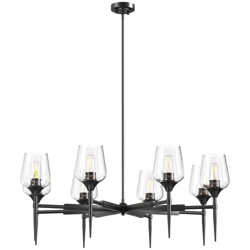 8 - Light Dimmable Classic Traditional Chandelier - N/A