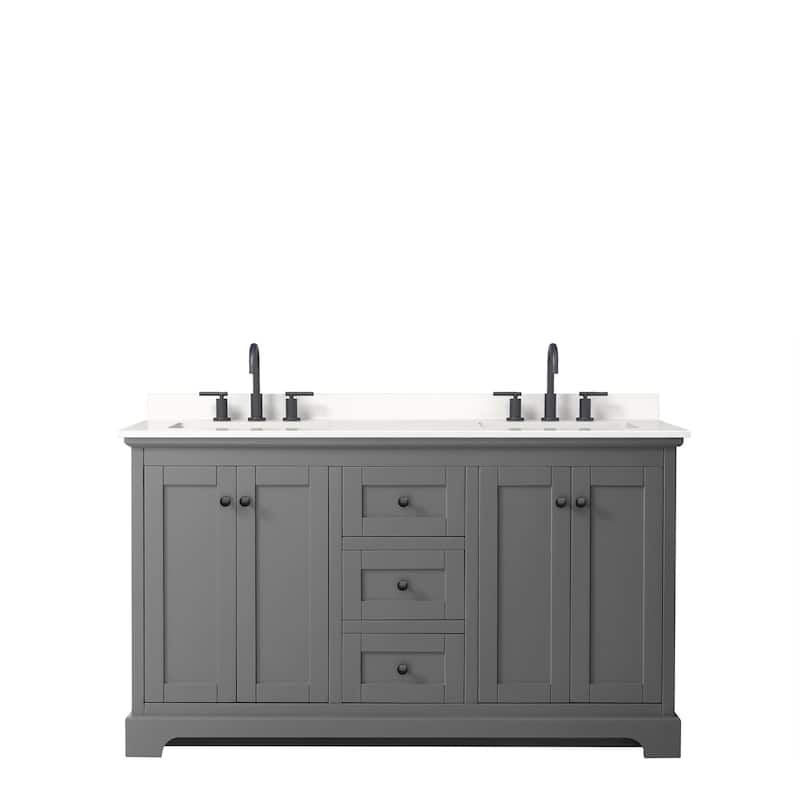 Avery 60-inch Double Vanity, Quartz Top
