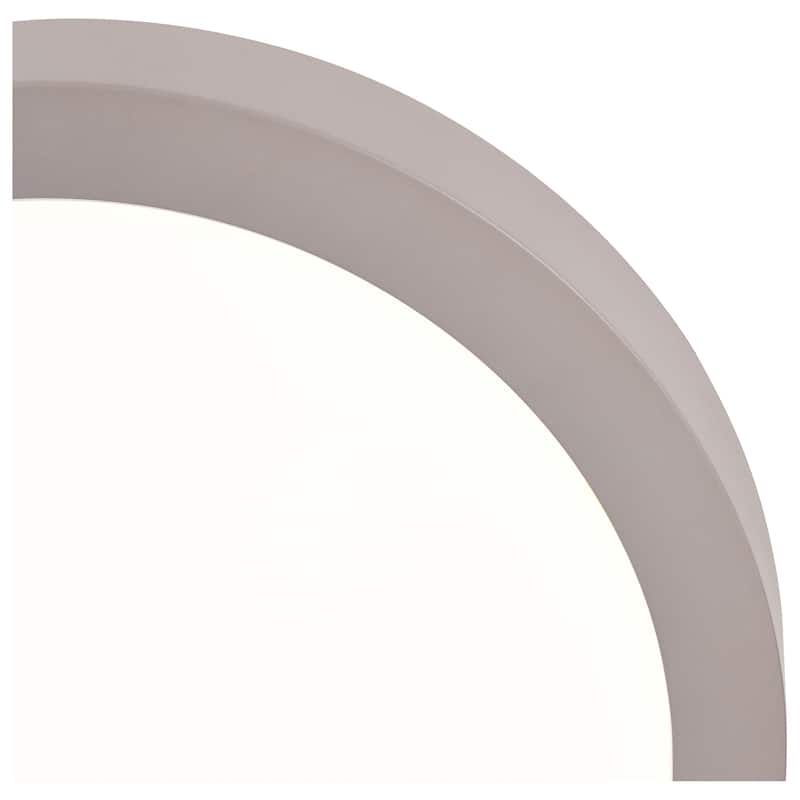 Access Lighting Ulko Exterior - Outdoor Flush Mount - Small - Silver Finish - Frosted Acrylic