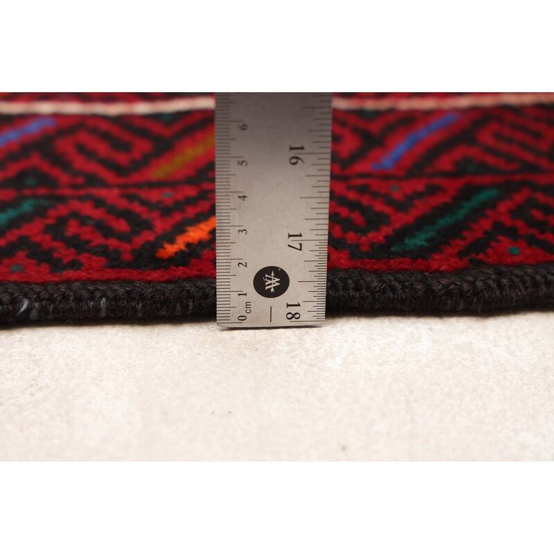 ECARPETGALLERY Hand-knotted Teimani Red Wool Rug - 2'3 x 6'7