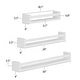 preview thumbnail 2 of 5, Wallniture Bambini Shelves for Wall Decor, Bookshelf for Wall, Chic Bathroom Wall Shelves, Kitchen Shelf Rack, Set of 3, White