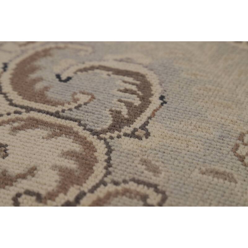 Tabriz Persian Vintage Area Rug Bedroom Hand-Knotted Wool Carpet - 9'6" x 12'11"