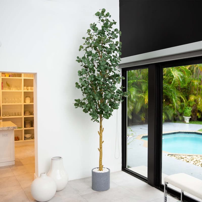 Eucalyptus Artificial Potted Tree - 10'