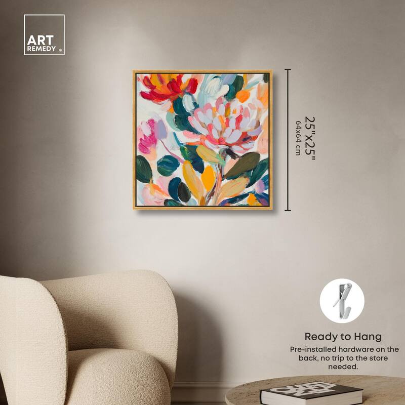 Lively Flora II Canvas by Art Remedy