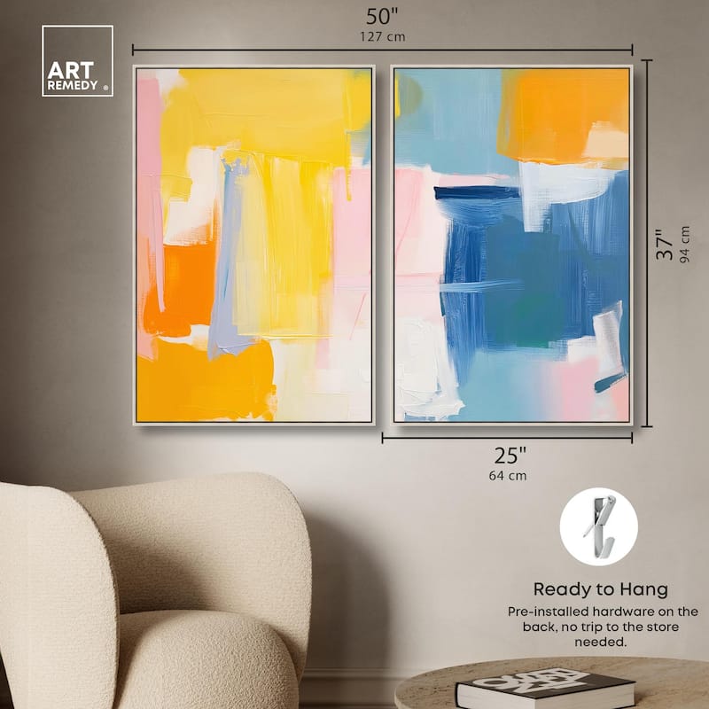 Skyward Radiance I Canvas Set of 2 by Art Remedy