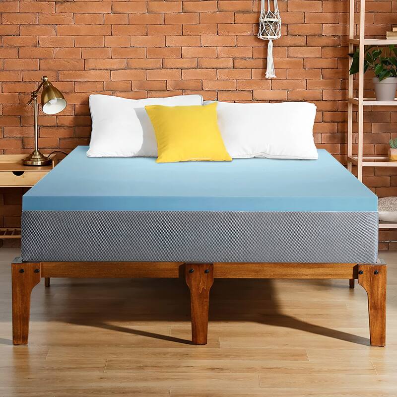 Onetan 2-Inch High Density Gel Foam Mattress Toppers, Add Comfort To Mattress
