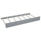 preview thumbnail 8 of 13, Twin Size Wood Daybed with Trundle and Guardrail, Solid Pine Frame, No Box Spring Required, Vintage Style for Bedroom, Grey