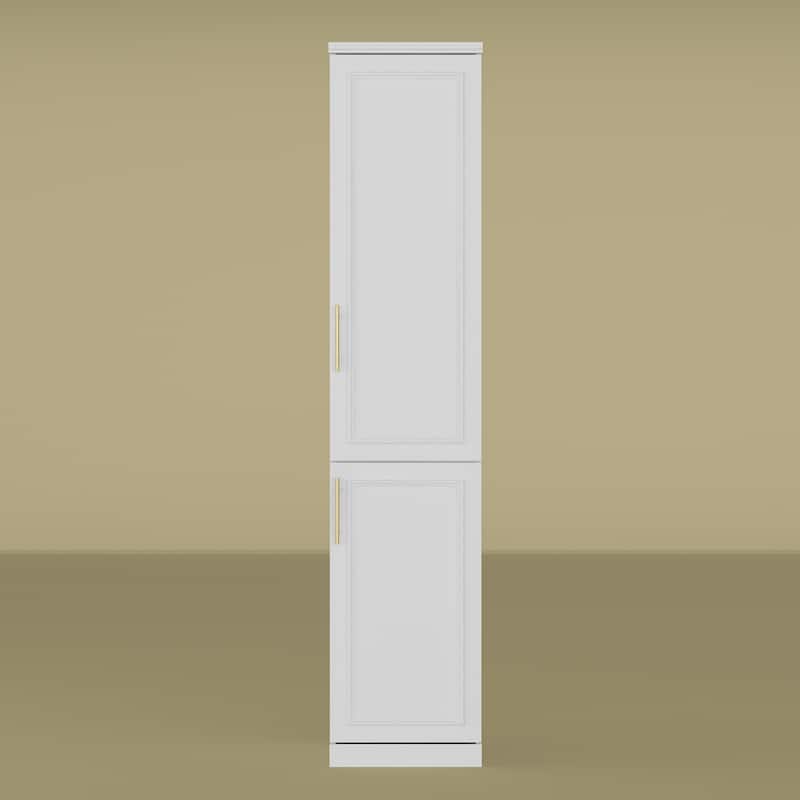 74.8"H Modular Armoire&Wardrobe Storage Closet Cabinet Organizer White