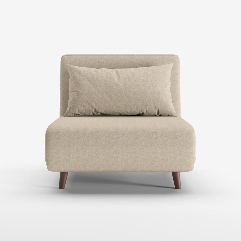 Artdeco Home - Tustin Upholstered Convertible Lounge/ Sleeper Chair - Sandstone Beige - Twin