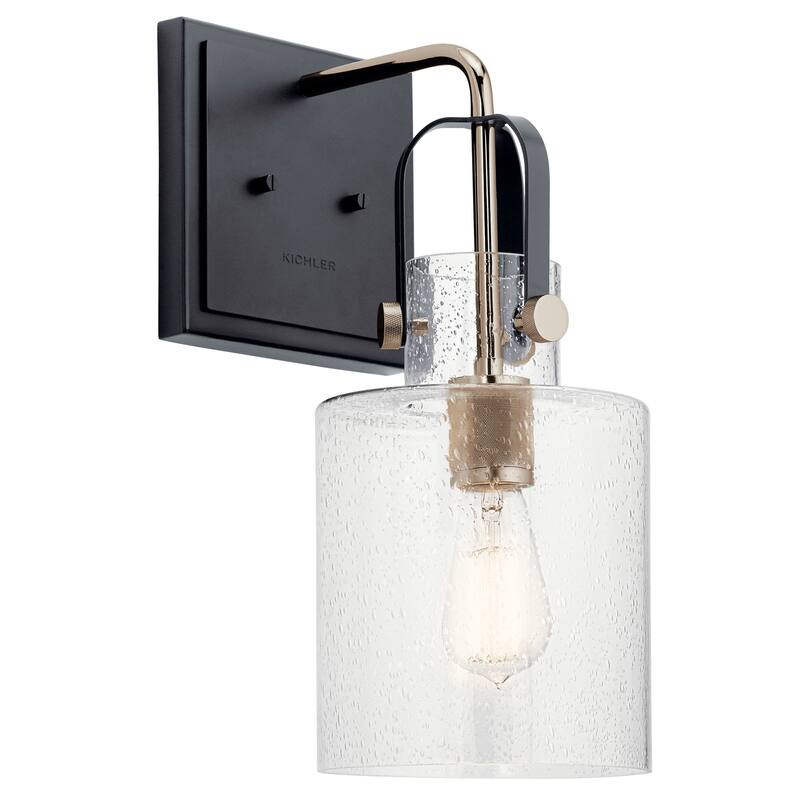 Kichler Kitner 17" Tall Bathroom Sconce - Polished Nickel