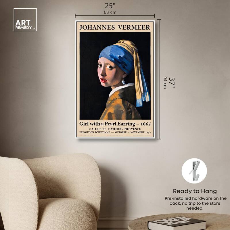 Girl with a Pearl Earring Canvas by Art Remedy