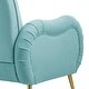 preview thumbnail 11 of 30, Accent Chair With Metal Gold Legs, Snowflake fabric Armchair,Single Sofa Chair for Living Room Bedroom, Dining Room
