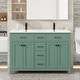 preview thumbnail 103 of 143, Modern Bathroom Vanity with Sink & Faucet Storage Cabinet Set 48" - Green